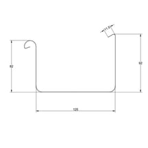 Bakgoot | Staal | Ø 125 mm | 7016 - Antracietgrijs | Lengte = 3 m #2