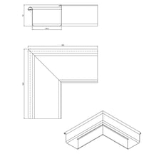 Goot buitenhoek 90° | Staal | Ø 125 mm | 9005 - Gitzwart #2