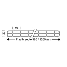 Polycarbonaat kanaalplaat | 16 mm | Breedte 980 mm | Brons | 4500 mm #5
