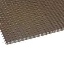 Polycarbonaat kanaalplaat | 16 mm | Breedte 980 mm | Brons | Dubbelzijdige UV-bescherming | 7000 mm #1
