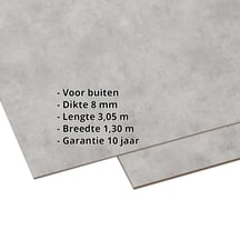 HPL plaat | Buiten | 8 mm | Betonlook | 3,05 x 1,30 m #2