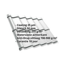 Dakpanplaat Szafir 350/15 | Anti-Drup 700 g/m² | Staal 0,50 mm | 25 µm Polyester | 7035 - Lichtgrijs #2