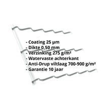 Dakpanplaat Szafir 350/15 | Anti-Drup 700 g/m² | Staal 0,50 mm | 25 µm Polyester | 9010 - Zuiverwit #2