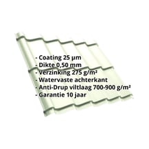 Dakpanplaat Szafir 350/15 | Anti-Drup 700 g/m² | Staal 0,50 mm | 25 µm Polyester | 9002 - Grijswit #2