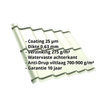 Dakpanplaat Szafir 350/15 | Anti-Drup 700 g/m² | Staal 0,63 mm | 25 µm Polyester | 9002 - Grijswit #2