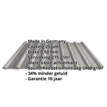 Damwandplaat 20/1100 | Dak | Anti-Drup 1000 g/m² | Staal 0,50 mm | 25 µm Polyester | 9007 - Grijs aluminiumkleuri #2