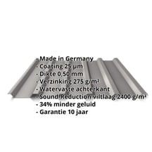 Damwandplaat 35/207 | Dak | Anti-Drup 1000 g/m² | Staal 0,50 mm | 25 µm Polyester | 9007 - Grijs aluminiumkleuri #2