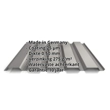 Damwandplaat 35/207 | Gevel | Staal 0,50 mm | 25 µm Polyester | 9007 - Grijs aluminiumkleurig #2