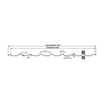 Damwandplaat T18DR | Dak | Anti-Drup 700 g/m² | Staal 0,40 mm | Aluzink | Zilvergrijs #9