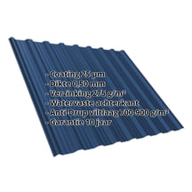 Damwandplaat T18DR | Dak | Anti-Drup 700 g/m² | Staal 0,50 mm | 25 µm Polyester | 5010 - Gentiaanblauw #2