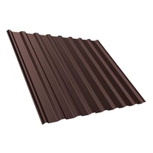 Damwandplaat T20M | Dak | Anti-Drup 700 g/m² | Staal 0,50 mm | 35 µm Mattpolyester | 8017 - Chocoladebruin #1