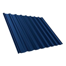 Damwandplaat T20M | Dak | Staal 0,50 mm | 25 µm Polyester | 5010 - Gentiaanblauw #1