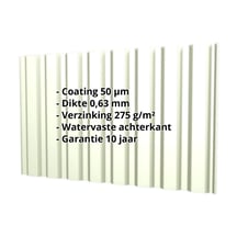 Damwandplaat T20M | Gevel | Staal 0,63 mm | 50 µm PURLAK® | 9002 - Grijswit #2