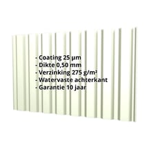 Damwandplaat T20M | Gevel | Staal 0,50 mm | 25 µm Polyester | 9002 - Grijswit #2