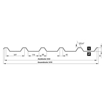 Damwandplaat T35/207M | Dak | Staal 0,63 mm | 50 µm PURLAK® | 9002 - Grijswit #5