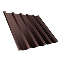 Damwandplaat T35DR | Dak | Anti-Drup 700 g/m² | Staal 0,50 mm | 50 µm PURMAT® | 8017 - Chocoladebruin #1