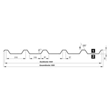 Damwandplaat T35M | Dak | Anti-Drup 700 g/m² | Staal 0,50 mm | 50 µm PURLAK® | 028 - Kersrood #9