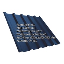 Damwandplaat T35M | Dak | Anti-Drup 700 g/m² | Staal 0,50 mm | 25 µm Polyester | 5010 - Gentiaanblauw #2