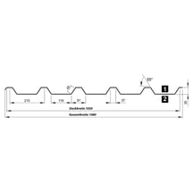 Damwandplaat T35M | Dak | Anti-Drup 700 g/m² | Staal 0,50 mm | 25 µm Polyester | 9010 - Zuiverwit #9