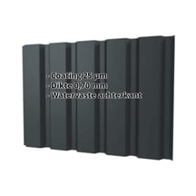 Damwandplaat T35M | Gevel | Aluminium 0,70 mm | 25 µm Polyester | 7016 - Antracietgrijs #2