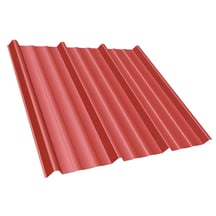 Damwandplaat T45/333M | Dak | Anti-Drup 700 g/m² | Staal 0,50 mm | 25 µm Polyester | 3016 - Koraalrood #1