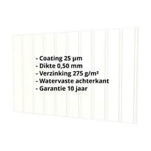 Damwandplaat T7M | Gevel | Staal 0,50 mm | 25 µm Polyester | 9002 - Grijswit #2