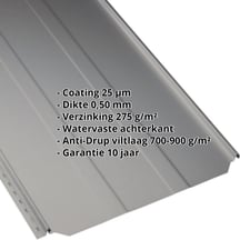 Felsplaat PD-510-S | Damwand | Anti-Drup 700 g/m² | Staal 0,50 mm | 25 µm Polyester | 9007 - Grijs aluminiumkleurig #2