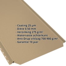 Felsplaat PD-510-S | Nano | Anti-Drup 700 g/m² | Staal 0,50 mm | 25 µm Polyester | 1002 - Zandgeel #2