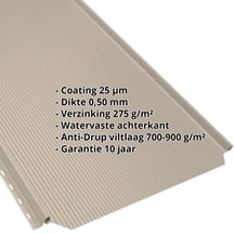 Felsplaat PD-510-S | Nano | Anti-Drup 700 g/m² | Staal 0,50 mm | 25 µm Polyester | 1015 - Licht ivoorkleurig #2