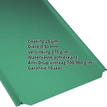 Felsplaat PD-510-S | Vlak | Anti-Drup 700 g/m² | Staal 0,50 mm | 25 µm Polyester | 6029 - Mintgroen #2