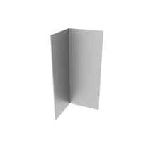 Binnenhoek | 100 x 100 x 2000 mm | Staal 0,75 mm | 25 µm Polyester | 9006 - Zilver-Metallic #1