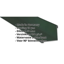 Binnenhoek | 115 x 115 x 2000 mm | Aluminium 0,70 mm | 25 µm Polyester | 6005 - Mosgroen #2