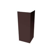 Buitenhoek | 100 x 100 x 2000 mm | Staal 0,75 mm | 50 µm PURLAK® | 8017 - Chocoladebruin #1