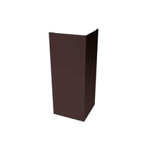 Buitenhoek | 100 x 100 x 2000 mm | Staal 0,50 mm | 50 µm PURMAT® | 8017 - Chocoladebruin #1