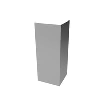 Buitenhoek | 100 x 100 x 2000 mm | Staal 0,75 mm | 25 µm Polyester | 9006 - Zilver-Metallic #1