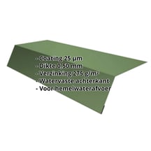 Druiplijst | 125 x 70 x 2000 mm | Staal 0,50 mm | 25 µm Polyester | 6011 - Resedagroen #2