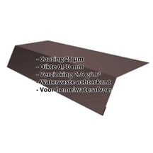 Druiplijst | 125 x 70 x 2000 mm | Staal 0,50 mm | 25 µm Polyester | 8017 - Chocoladebruin #2