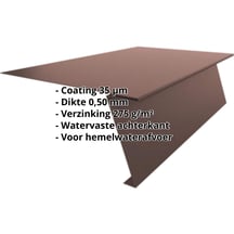 Startprofiel | Voor felsplaat PD-510-S | Staal 0,50 mm | 35 µm mattpolyester | 8017 - Chocoladebruin #2