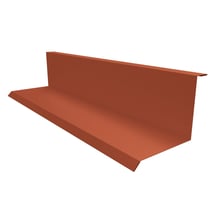 Muuraansluiting | 100 x 110 x 2000 mm | 90° | Staal 0,75 mm | 25 µm Polyester | 8004 - Koperbruin #1