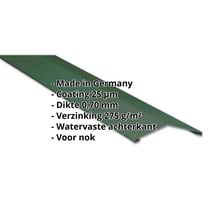 Nokstuk vlak | 145 x 145 mm | 150° | Aluminium 0,70 mm | 25 µm Polyester | 6005 - Mosgroen #2