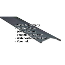 Nokstuk vlak | 145 x 145 mm | 150° | Aluminium 0,70 mm | 25 µm Polyester | 7016 - Antracietgrijs #2