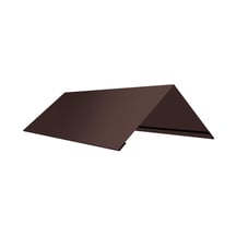 Nokstuk vlak | 145 x 145 x 2000 mm | 100° | Staal 0,50 mm | 50 µm PURMAT® | 8017 - Chocoladebruin #1