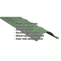 Ronde nok | 1,86 m | Staal 0,50 mm | 25 µm Polyester | 6011 - Resedagroen #2