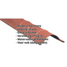 Ronde nok | 1,86 m | Staal 0,50 mm | 35 µm Mattpolyester | 75 - Terracotta #2