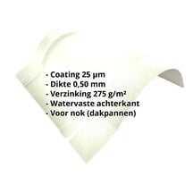 Ronde nok groot | 1,960 m | Staal 0,50 mm | 25 µm Polyester | 9002 - Grijswit #2