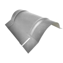 Ronde nok klein | 1,965 m | Staal 0,50 mm | 25 µm Polyester | 9006 - Zilver-Metallic #1