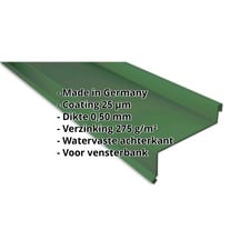 Vensterbank | 50 x 115 x 40 x 2000 mm | Staal 0,50 mm | 25 µm Polyester | 6002 - Loofgroen #2