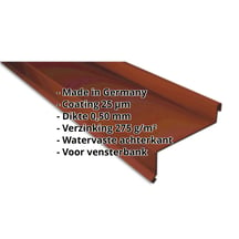 Vensterbank | 50 x 115 x 40 x 2000 mm | Staal 0,50 mm | 25 µm Polyester | 8012 - Roodbruin #2