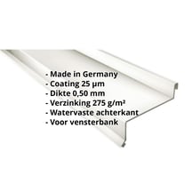 Vensterbank | 50 x 115 x 40 x 2000 mm | Staal 0,50 mm | 25 µm Polyester | 9010 - Zuiverwit #2