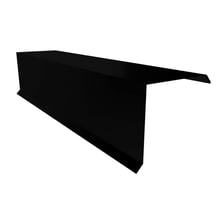 Windveer | 110 x 100 x 2000 mm | Staal 0,50 mm | 25 µm Polyester | 9005 - Gitzwart #1